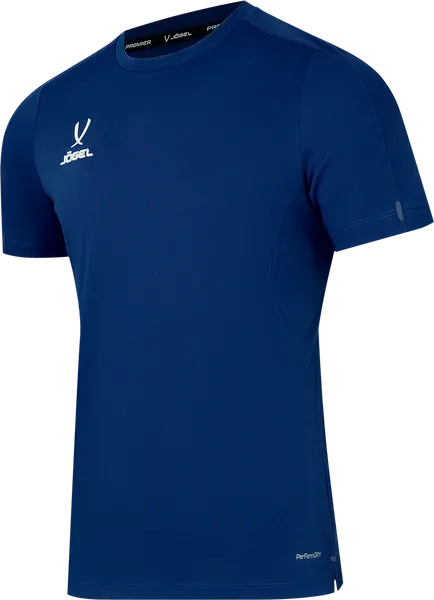 Изображение товара Футболка игровая футбольная Jogel Premier PerFormDRY Training Poly Tee (XL, темно-синий)