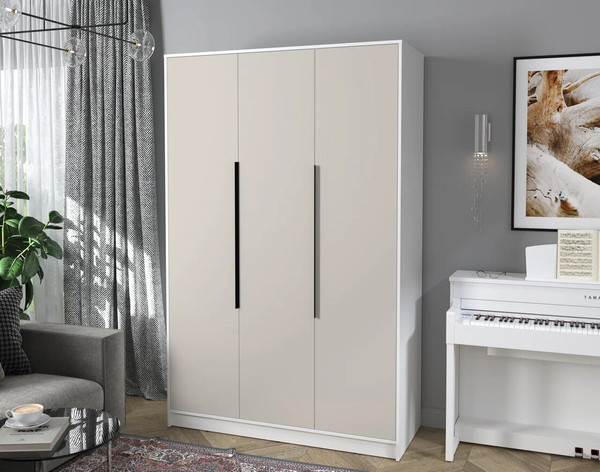 Изображение товара Шкаф Интерлиния Концепт КТ-Ш3 (персидский жемчуг/белый платинум)