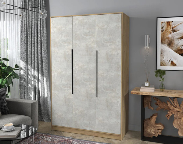 Изображение товара Шкаф Интерлиния Концепт КТ-Ш3 (бетон лайт/дуб золотой)