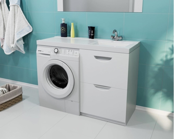 Изображение товара Тумба с умывальником Mixline Атлантик 56 543447 + Билл 120 (правый)