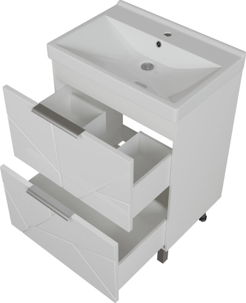 Изображение товара Тумба с умывальником Mixline Гранд 60 553025 + Luxe Fest 60 / FST60SLWB01