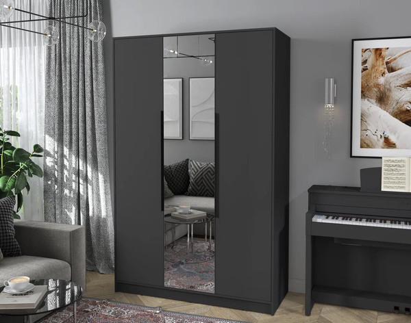 Изображение товара Шкаф Интерлиния Концепт КТ-Ш3з (антрацит/антрацит)