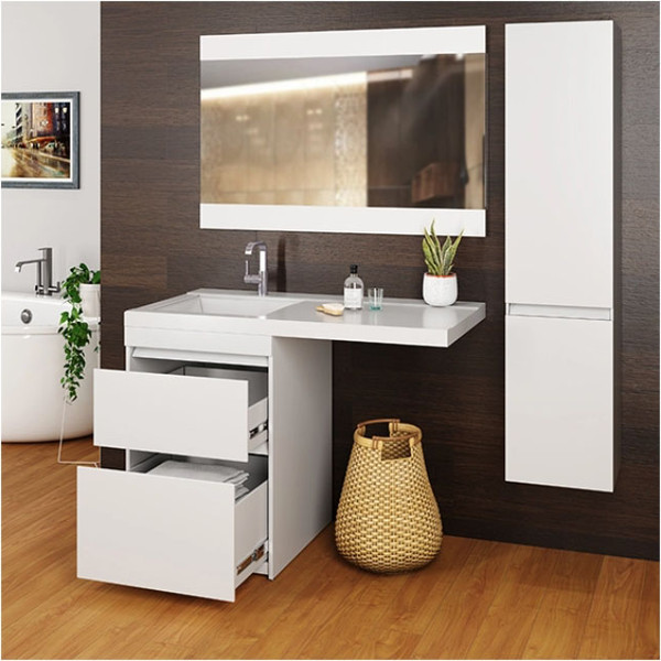 Изображение товара Тумба с умывальником Mixline Созвездие 56 542898 + Билл 120 (левый)