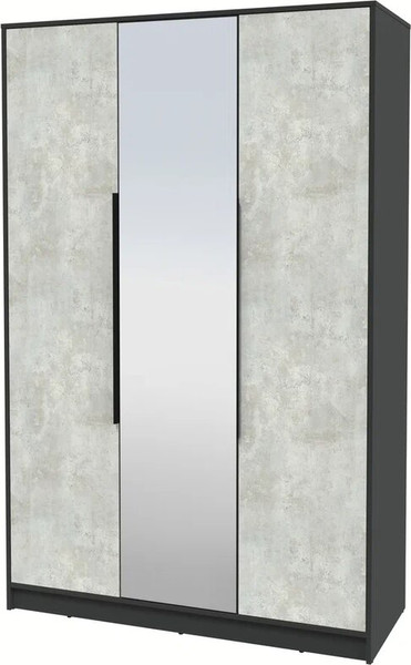 Изображение товара Шкаф Интерлиния Концепт КТ-Ш3з (бетон лайт/антрацит)