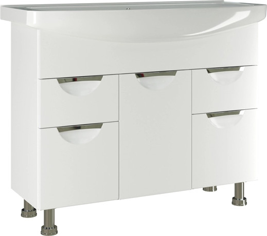 Изображение товара Тумба с умывальником Mixline Этьен 105 542411 + Элеганс 105