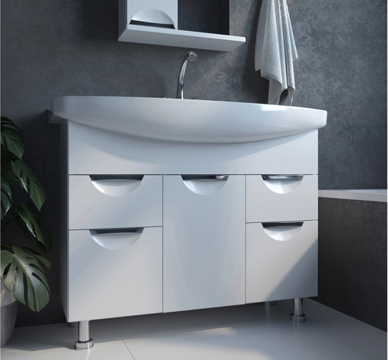 Изображение товара Тумба с умывальником Mixline Этьен 105 542411 + Элеганс 105