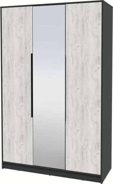 Изображение товара Шкаф Интерлиния Концепт КТ-Ш3з (дуб белый/антрацит)
