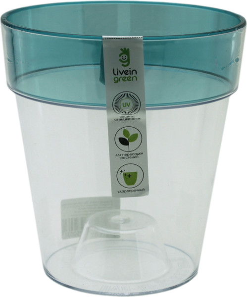 Изображение товара Кашпо Liveingreen Протея для орхидей (1.4л, бирюзовый)
