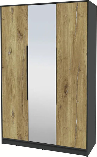 Изображение товара Шкаф Интерлиния Концепт КТ-Ш3з (дуб нокс/антрацит)