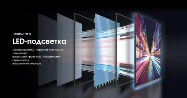 Изображение товара Телевизор Shivaki 43" US43H3501 (Steel)