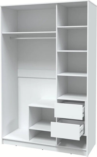 Изображение товара Шкаф Интерлиния Концепт КТ-Ш3з (белый платинум/белый платинум)