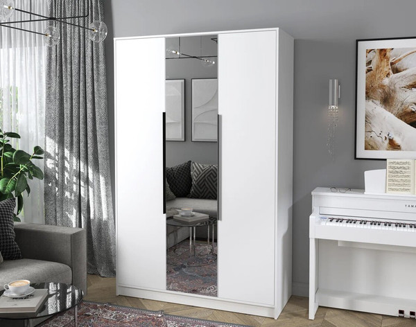 Изображение товара Шкаф Интерлиния Концепт КТ-Ш3з (белый платинум/белый платинум)