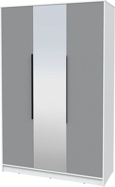 Изображение товара Шкаф Интерлиния Концепт КТ-Ш3з (серебро/белый платинум)