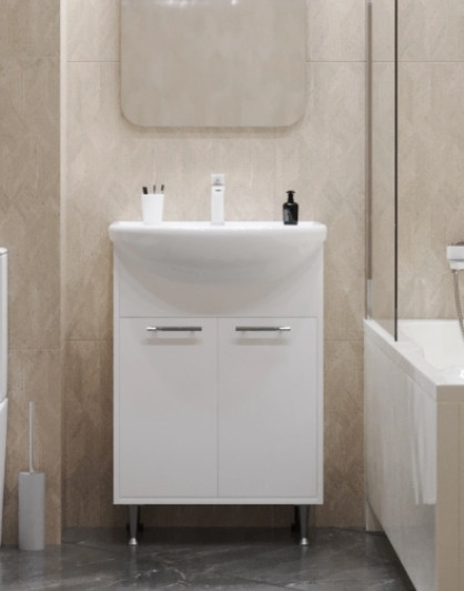 Изображение товара Тумба с умывальником Mixline АлАн-60 554983 + Уют 60