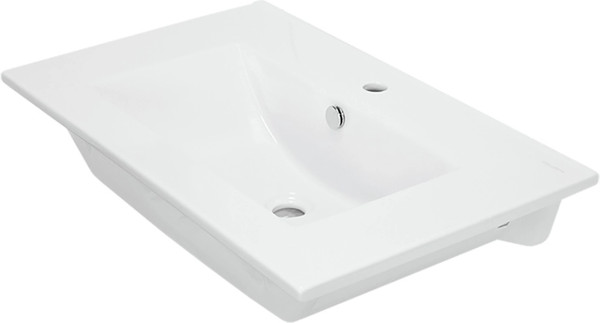 Изображение товара Тумба с умывальником Mixline Байкал 75 550385 + Luxe Quadro 75 / QDR75SLWB01