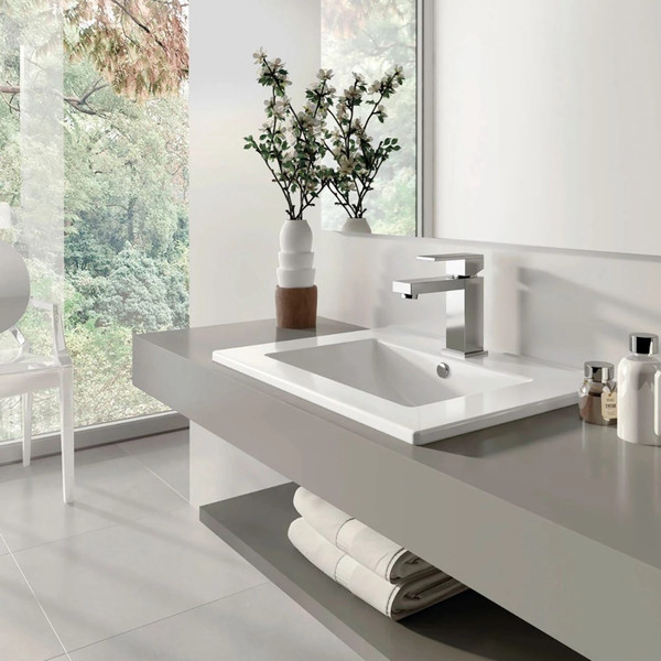 Изображение товара Тумба с умывальником Mixline Байкал 75 550385 + Luxe Quadro 75 / QDR75SLWB01