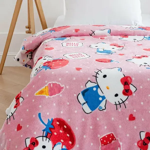 Изображение товара Плед Павлинка Hello Kitty Клубнички 150x100