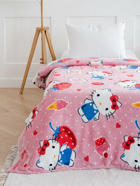 Изображение товара Плед Павлинка Hello Kitty Клубнички 150x100