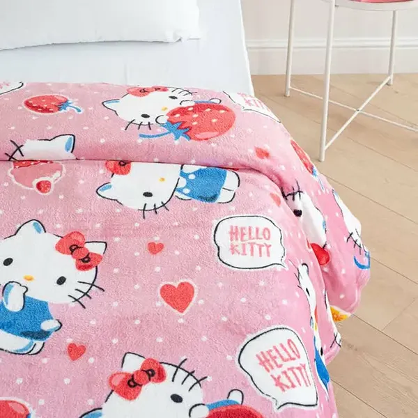 Изображение товара Плед Павлинка Hello Kitty Клубнички 150x100