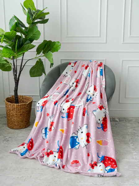 Изображение товара Плед Павлинка Hello Kitty Клубнички 150x200