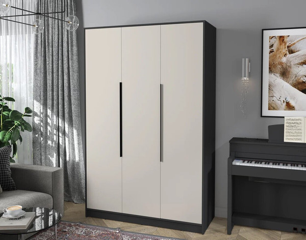 Изображение товара Шкаф Интерлиния Концепт КТ-Ш3 (персидский жемчуг/антрацит)