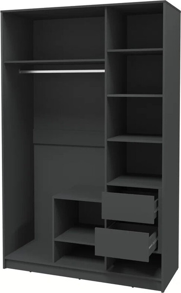 Изображение товара Шкаф Интерлиния Концепт КТ-Ш3 (персидский жемчуг/антрацит)