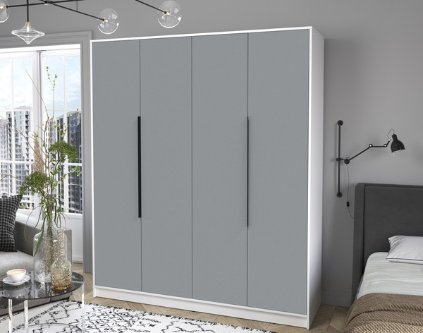 Изображение товара Шкаф Интерлиния Концепт КТ-Ш4 (серебро/белый платинум)