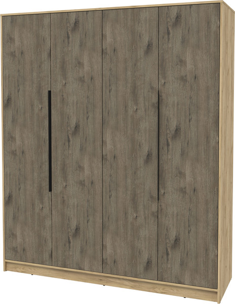 Изображение товара Шкаф Интерлиния Концепт КТ-Ш4 (дуб веллингтон/дуб золотой)