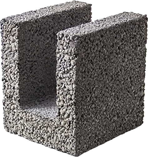 Изображение товара Блок керамзитобетонный ЗКГ Новолукомль Для перемычек 225х200х240-2 до 5% бой