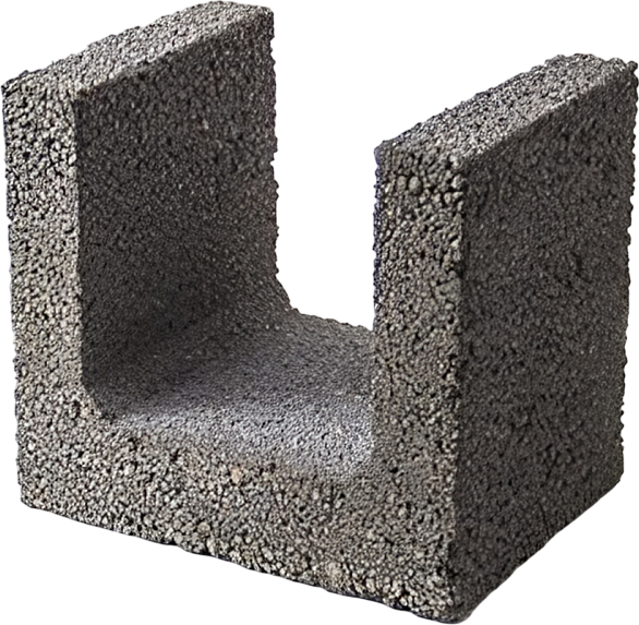 Изображение товара Блок керамзитобетонный ЗКГ Новолукомль Для перемычек 240х300х240 до 5% бой