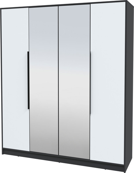 Изображение товара Шкаф Интерлиния Концепт КТ-Ш4з (белый платинум/антрацит)