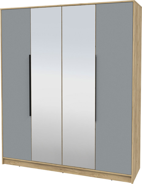 Изображение товара Шкаф Интерлиния Концепт КТ-Ш4з (серебро/дуб золотой)