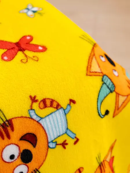 Изображение товара Плед Павлинка Три Кота желтый 150x100