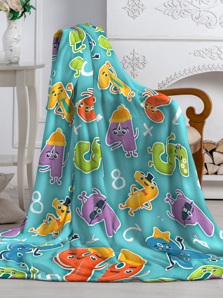 Изображение товара Плед Павлинка Цифры 150x200