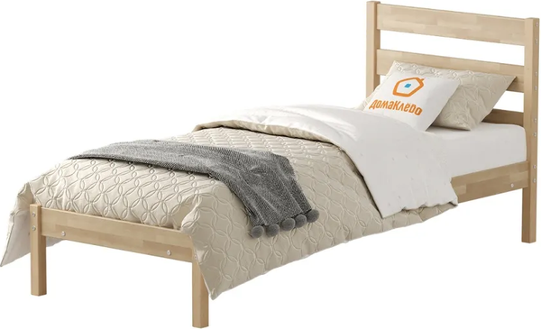 Изображение товара Двуспальная кровать Домаклево Мечта 7 80x200 (береза/натуральный)