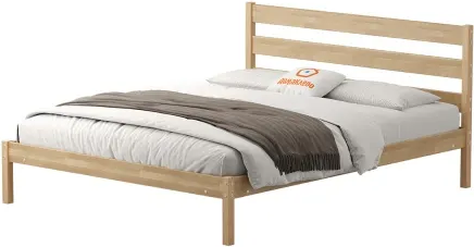 Изображение товара Полуторная кровать Домаклево Мечта 7 140x200 (береза/натуральный)