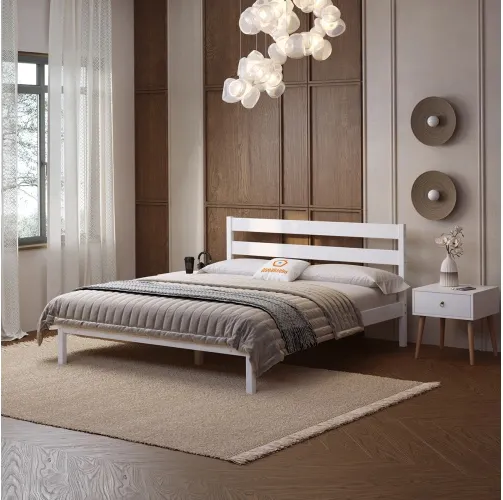 Изображение товара Двуспальная кровать Домаклево Мечта 7 160x200 (береза/белый)