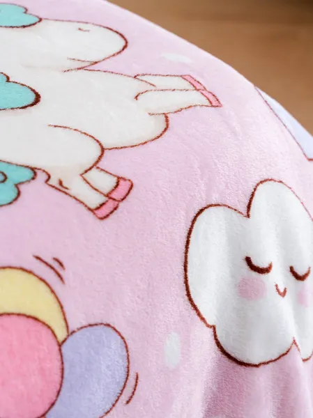 Изображение товара Плед Павлинка Единороги 150x100 (розовый)