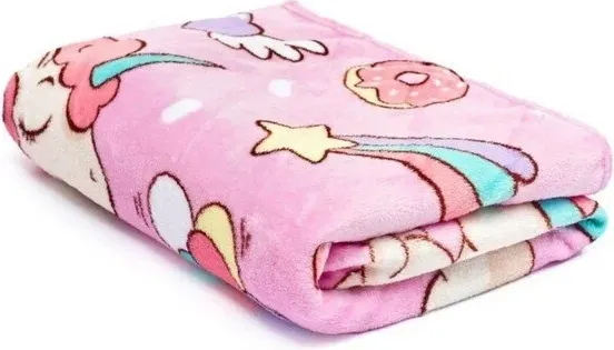 Изображение товара Плед Павлинка Единороги 150x100 (розовый)