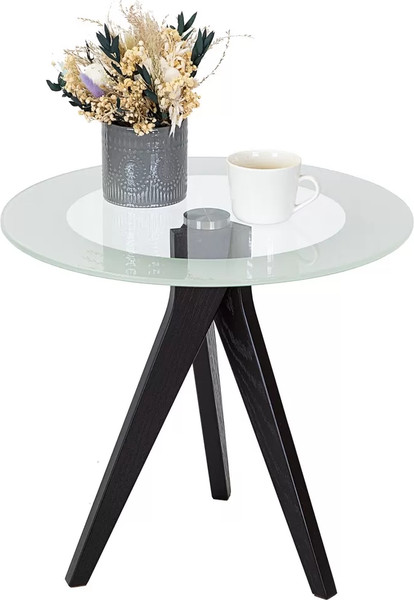 Изображение товара Журнальный столик Мебелик Рилле 441 (черный/стекло прозрачное)