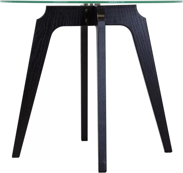 Изображение товара Журнальный столик Мебелик Рилле 447 (черный/стекло прозрачное)