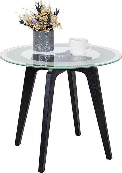 Изображение товара Журнальный столик Мебелик Рилле 447 (черный/стекло прозрачное)