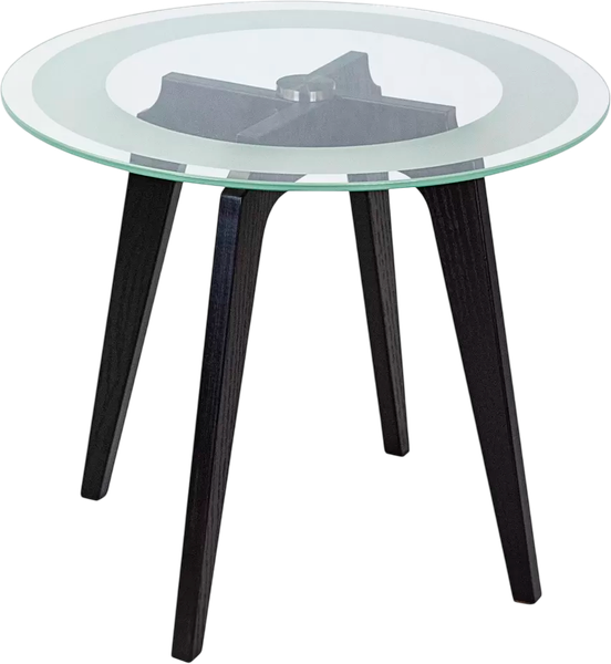 Изображение товара Журнальный столик Мебелик Рилле 447 (черный/стекло прозрачное)