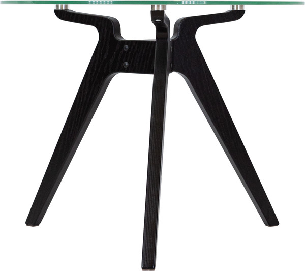 Изображение товара Журнальный столик Мебелик Рилле 449 (черный/стекло прозрачное)