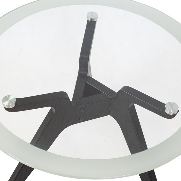 Изображение товара Журнальный столик Мебелик Рилле 449 (черный/стекло прозрачное)