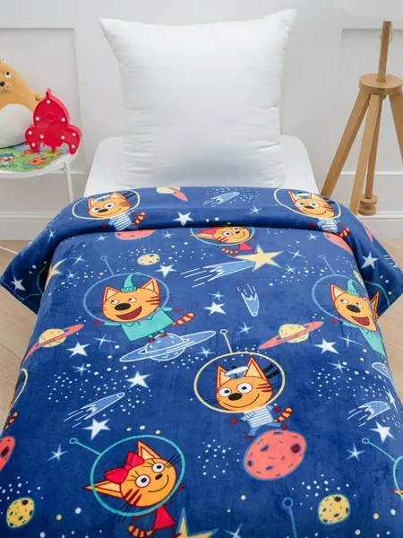 Изображение товара Плед Павлинка Три Кота космос 150x100