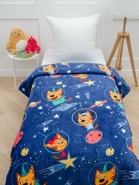 Изображение товара Плед Павлинка Три Кота космос 150x100