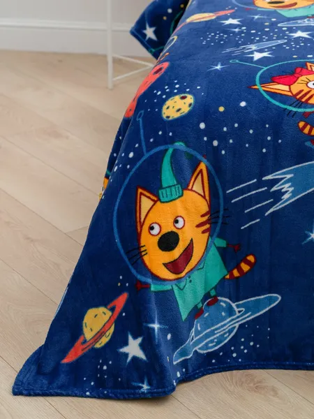 Изображение товара Плед Павлинка Три Кота космос 150x100