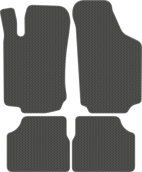 Изображение товара Комплект ковриков для авто Alicosta 1012_1_сер для Opel Corsa хэтчбек 5 дв/C 2000-2006 (EVA соты, серый)