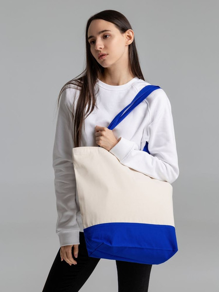 Изображение товара Сумка хозяйственная УРСУС Shopaholic Zip / ГФ11683.44 (неокрашенная/синий)